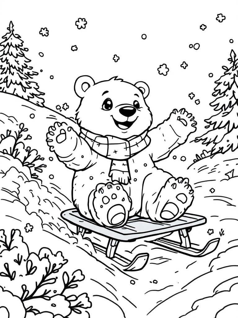 Winter bear